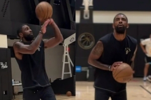 时隔前交叉韧带手术手5个月 欧文重返球场练习抛投及撤步中投