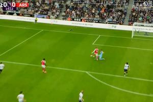 阿森纳vs纽卡第14分钟，约克雷斯造点