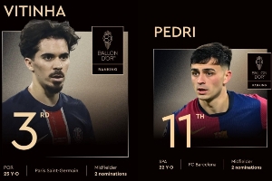 世一中对决⚔️佩德里79分钟9次对抗成功，维蒂尼亚打满全场4抢断