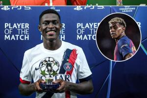 世一左？门德斯欧国联欧冠对位亚马尔，先后拿下全场最佳球员